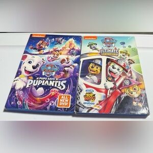 Nickelodeon Paw Patrol 2 DVD Bundle. Pups Save Puplantis, & Ultimate Rescue